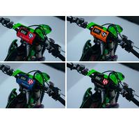 Paracolpi per Manubrio Moto Cross Trial Enduro con Orologio UP DESIGN BLU