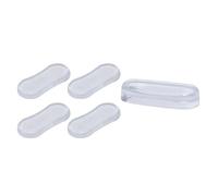 Paracolpi per Sedili Wc in Silicone, 5 Pezzi, Adesivi | Cuscinetti Ammortizzanti Trasparenti, Montaggio Semplice, Tenuta Forte, Protezione del Coperchio, Uso Domestico
