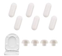 Paracolpi per Sedili WC, Paracolpi in Plastica per Copriwater, Kit Paraurti del Sedile del Water Universale, Paracolpi del Sedile Kit per Sedili WC（10 Pezzi）