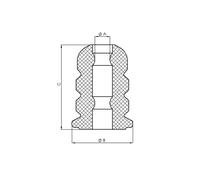 Paracolpi, sospensione TEDGUM TED70269