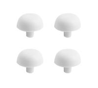 Paracolpi WC Ad Incastro Tondi D 21 X H 19 Mm in Plastica - Kit 4 Pezzi, Paracolpo Sedile WC Universale con 1 Piolo, Ricambio Supporti Copriwater