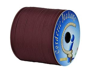 Paracord 550 Type III Basic, bordeaux 4 mm - 50 mt, anima 7 fili, 100% Made in Italy 006078791 Corderie Italiane