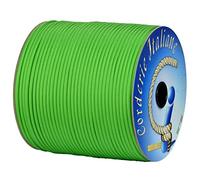 Paracord 550 Type III Basic, verde flu 4 mm - 50 mt, anima 7 fili, 100% Made in Italy 006079040 Corderie Italiane