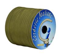 Paracord 550 Type III Stripes, giallo/nero 4 mm - 100 mt, anima 7 fili, 100% Made in Italy 006079354 Corderie Italiane