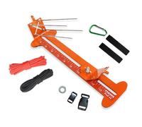 Paracord Blet Jig Kit Paracord Tool Kit Tessitura DIY Maker Tool con Piedini in Gomma Antiscivolo da 4 Pollici a 33 Pollici di Lunghezza, Arancione