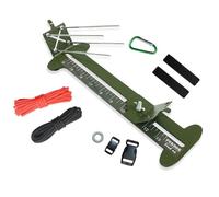 Paracord Blet Jig Kit Paracord Tool Kit Tessitura DIY Maker Tool con piedini in gomma antiscivolo da 4 pollici a 33 pollici di lunghezza, Verde