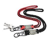Paracord Keychain for Keys - 2 Pieces Heavy-Duty Outdoor Gear with Keyring | Backpack Charm Paracord Keychain for Whistle Phone Travel Commuting Camping Teens Adults