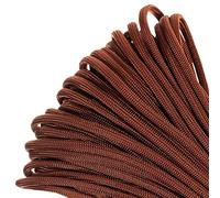PARACORD PLANET - Genuine Type III 550 Paracord Nylon Colori Taglie Multiple - Resistenza alla trazione 550 LB (Marrone Cioccolato, 10 Piedi)