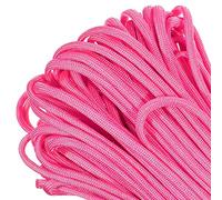 PARACORD PLANET - Genuine Type III 550 Paracord Nylon Colori Taglie Multiple - Resistenza alla trazione 550 LB (Rosa Rosa, 10 Piedi)