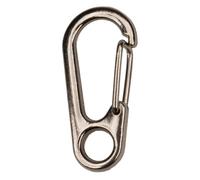 Paracord Planet Mini moschettoni da 25 mm - Moschettoni in metallo a sgancio rapido per pacchetti da trekking e portachiavi (argento, 50 pezzi)
