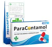ParaCuntamol - Scatola per pillole divertente e maleducata, regalo divertente per fidanzato, marito, amici o colleghi, per compleanno, Babbo Natale segreto, San Valentino, calza di Natale per adulti