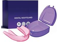 Paradenti anti-digrignamento per denti che si stringono durante la notte, paradenti notturno professionale per digrignamento e bruxismo, prodotto negli Stati Uniti (confezione da 1) (rosa)