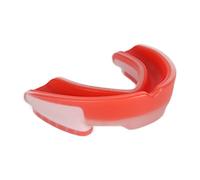 Paradenti antiurto, paraguance non tossici EVA paradenti atletici Fissa i denti paradenti Telaio ammortizzante con scatola di immagazzinaggio per boxe (rosso e bianco)