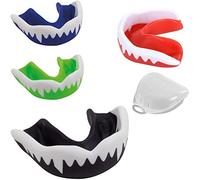 paradenti gel singolo professionale protezione unisex modellabile atossico con custodia anti batterica (nero-bianco)