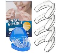 Paradenti per Digrignare i Denti, 4 Pezzi Bite Bruxismo Notturno, Modellabile Mouth Guard,Migliora bite bruxismo, Antirussamento,Per Migliora La Qualità Del Sonno, Unisex