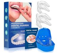 Paradenti per digrignare i denti durante la notte, paradenti anti morso per stringere la notte, per dormire, protezioni trasparenti sottili, vassoio sbiancante per bambini, adulti, donne, uomini