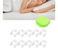 Paradenti per digrignare i denti durante la notte, per digrignare i denti (tipo A, confezione da 30) (confezione da 10, con scatola organizer)