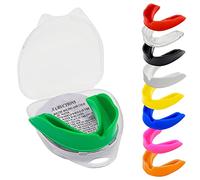 Paradenti professionale per sport di contatto, rugby, arti marziali, karate, rugby, MMA, boxe, hockey, calcio, flessibile, per giovani e adulti, colore: verde