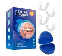 Paradenti riutilizzabile per digrignare i denti, protezione per il sonno notturno, confezione da 4 paradenti modellabili per prevenire il digrignamento e il serraggio dei denti, con custodia da