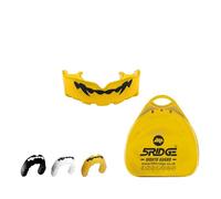Paradenti Slim Fit, Paradenti per Bambini con Custodia, per Giovani e Adulti, per Scuola, Sport da Combattimento, MMA, Rugby, Judo, Karate, Hockey, Calcio, Boxe, Arti Marziali (Giallo, Adulto)