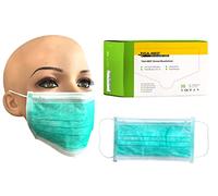 Paradenti Tiga Med Paradenti maschera verde con elastico 500 pezzi 3 strati una volta Paradenti OP maschere viso maschere 99,5% Filtro
