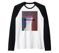 Paradise Aesthetic Retro Lo-Fi Glitch Dreamcore Art Maglia con Maniche Raglan