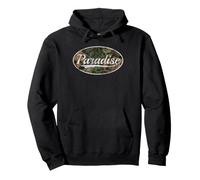 Paradise Camouflage Camo Classic Aesthetic Design Felpa con Cappuccio