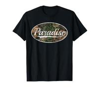 Paradise Camouflage Camo Classic Aesthetic Design Maglietta