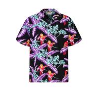 Paradise Found Camicia 'Tom Selleck Jungle Bird' nero Uomo - PROMO - Taglie forti - Camicie da uomo Paradise Found M