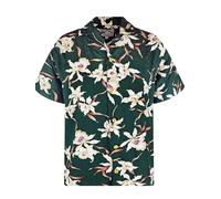 Paradise Found Camicia 'Tom Selleck Rainforest' verde Uomo - PROMO - Taglie forti - Camicie da uomo Paradise Found 4XL