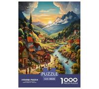 Paradise Jigsaw Puzzle Impossibili 1000Pcs Decorazione Per La Casa. Rilassamento E Intelligence Per Adulti E Ragazzi Da 14 Anni 38x26cm/1000pcs
