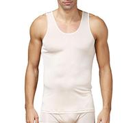 Paradise Silk Pure Silk Knit Canotta da uomo tinta unita US S M L Beige S
