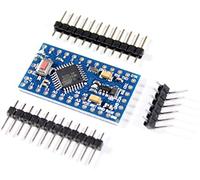 Paradisetronic.com Microcontroller PRO Mini con Atmel AVR ATMEGA328P, 3.3V 8MHz, Compatibile con Arduino