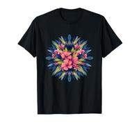 Paradiso botanico Esotico Mandala Ibisco Tropicale Maglietta