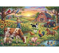 Paradiso Colorato del Ranch Puzzle 1000 Pezzi,Decorazione Casa,Gioco Educativo,Idea Regalo,Adulti E Ragazzi,Cartone Di Qualità,dai 14 Anni,Sfida Impossibile,Antistress 70x50cm