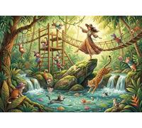 Paradiso dei Gatti della Foresta Puzzle in Legno 1000 Pezzi Adulti E Ragazzi,Antistress,Sfida Impossibile,Idea Regalo,Decorazione Casa,Legno,Gioco Educativo,dai 14 Anni (75x50cm)