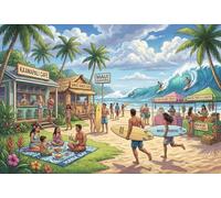 Paradiso dei Surfisti Puzzle 1000 Pezzi,Antistress,Idea Regalo,Decorazione Casa,Sfida Impossibile,Cartone Di Qualità,Adulti E Ragazzi,dai 14 Anni,Gioco Educativo 38x26cm