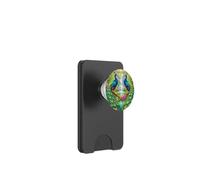 Paradiso della giungla della cascata dei pavoni tropicali PopSockets PopWallet per MagSafe