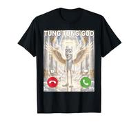 Paradiso Estetico Tung Dio Chiama Meme Strano Divertente Brainrot Maglietta