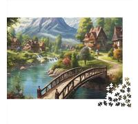 Paradiso Jigsaw Puzzle Impossible 1000Pcs River Decorazione Per La Casa. Giochi Rilassamento E Intelligence Per Adulti E Bambini Da 12 Anni 1000pcs (75x50cm)