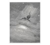 Paradiso perduto Poster di Gustave Doré 60 x 80 cm Nero e Bianco Quadri Decorazione per pareti