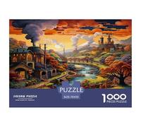 Paradiso Puzzle Giochi Edugattoivo 1000 Pezzi città fantasy Puzzle Di Autotone Decorazione Perfetta Sfide Divertenti Per Adulti E Bambini Da 12 Anni 70x50cm/1000pcs