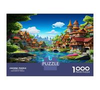 Paradiso Puzzles 1000 Pezzi In Città colorata cartone Resistente, Un Puzzle Per Gioco Educativo Per La Sgonfiatina, Ideale Per Attività Fuzzle Post-scuola, 52x38cm/1000pcs
