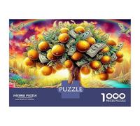 Paradiso ricchezza 1000 Piece Eco-friendly Material Albero denaro frutta Puzzles for Seniors Easy Grip Pieces Gift for Her Full-size Poster Included Anti-glare 70x50cm/1000pcs