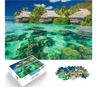 Paradiso tropicale Puzzle 1000 pezzi per adolescenti Aiuta il cervello ad allenare i giocattoli che creano dipendenza per coltivare la pazienza Adatto alle coppie 38x26cm
