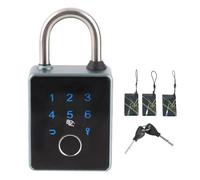 Paradone impronta digitale Smart Keyless Thumbprint Lock Biometric Security Security Pacchetto in alluminio Costruzione a prova di meteoro (Per la tua app)