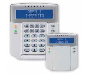 PARADOX K32LCD+ Tastiera con visualizzatore alfanumerico LCD con retroilluminazione colore blu ad alta visibilità