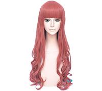 Paradox Live Bae Anne Faulkner Lunga sfumatura riccia rosa blu capelli sintetici parrucche Lolita parrucca cosplay costume anime