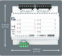 Paradox moduli di espansione 8 zone cablate bus da guida DIN - ZX8D PXPRZ8D