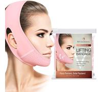 ParaFaciem, Maschera Riutilizzabile con fascia, per una Linea a V, Maschera Dimagrante per il Viso, per il Doppio Mento, Riduce il Mento, tonifica il Viso e lo modella a Forma Di V, Maschera Snellente